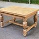 Art Deco monastery dining table, extendable, stripped in solid oak 230.