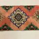 Distressed Turkish Runner 380x72 cm wool Vintage Tribal Rug Pink Green