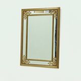 Large Decorative Gold Plated Mirror by Deknudt Belgium 1980s