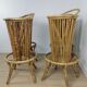 Rattan bar stools 60s