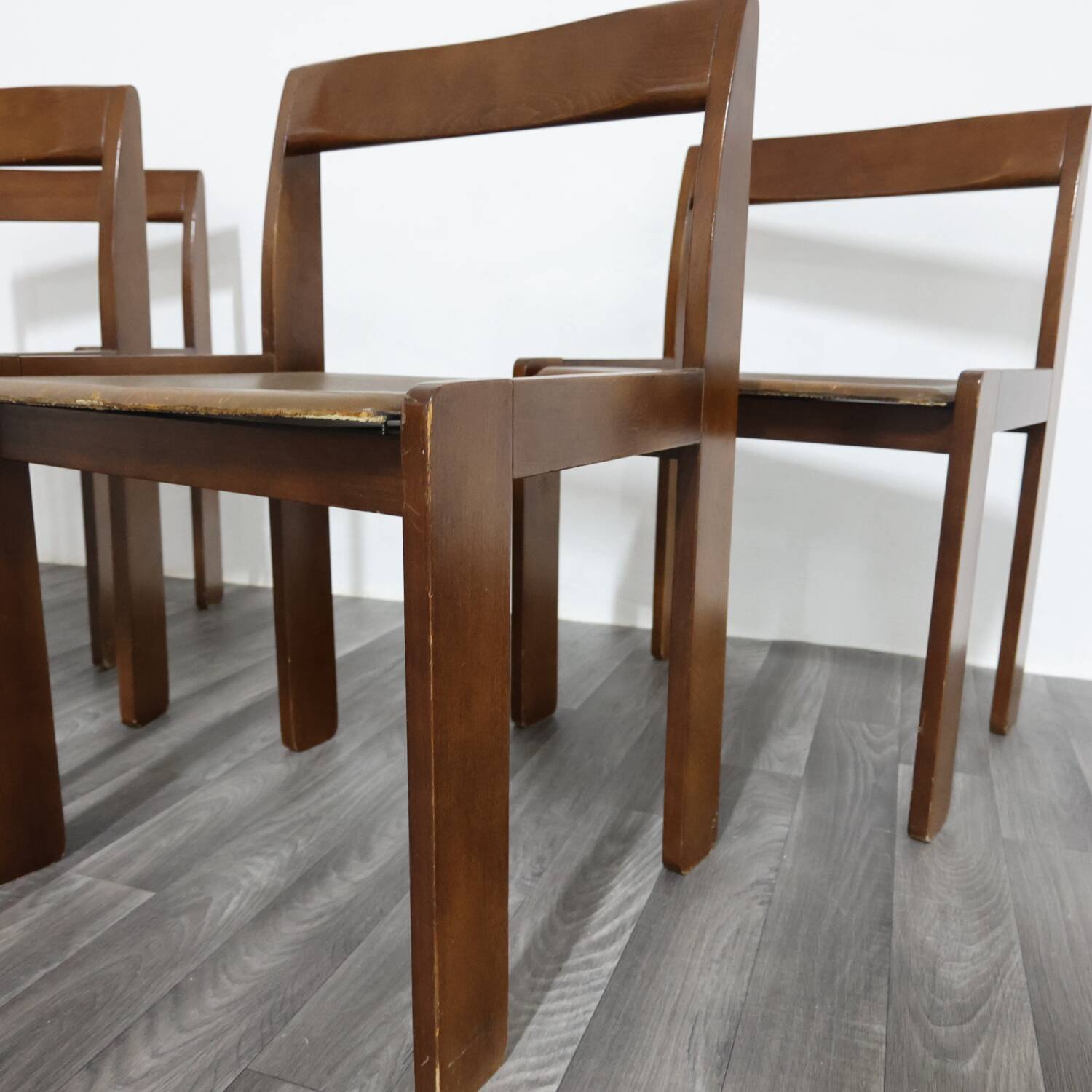 Set Da Pranzo 4 sedie In Legno Anni ‘60 Design Modernariato Vintage