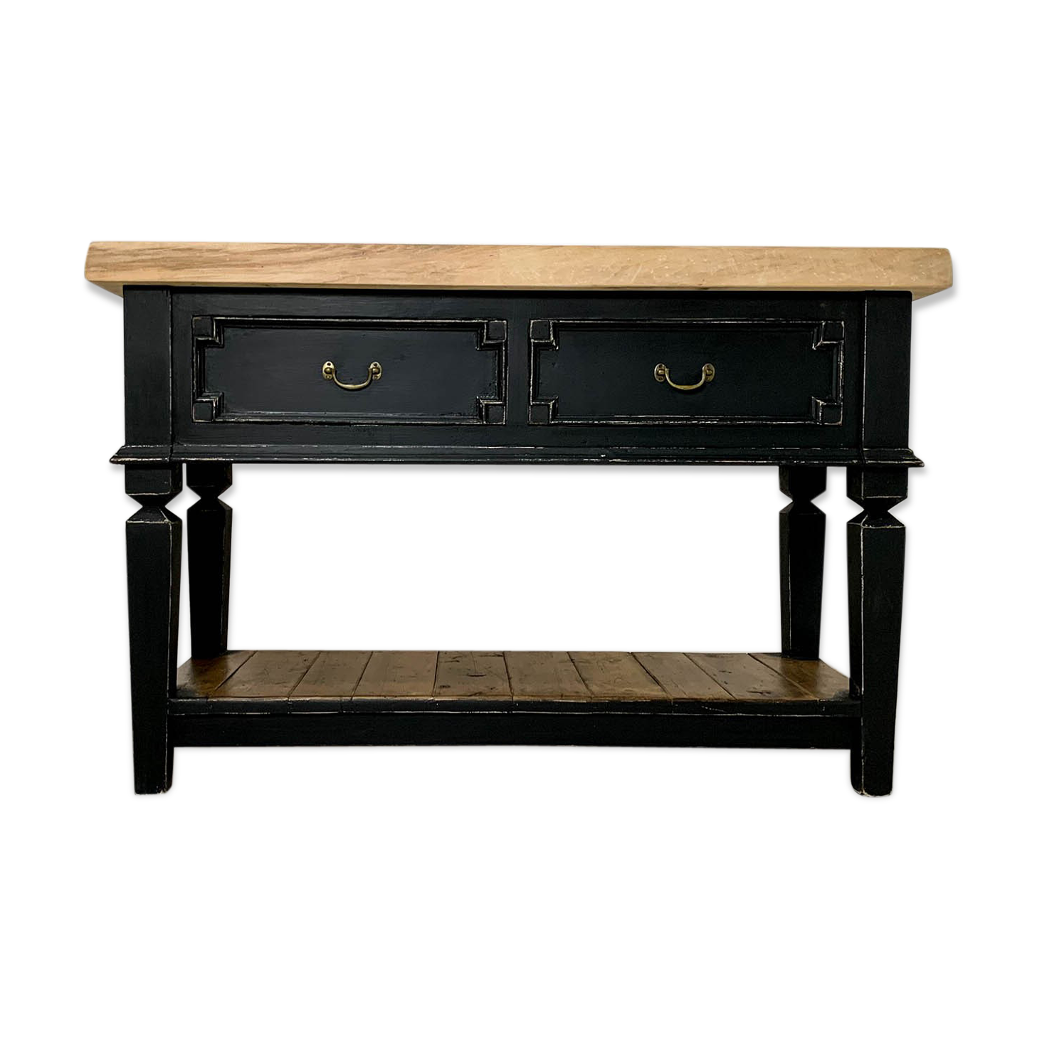 Century chopping block worktable butcher block kitchen island 20th