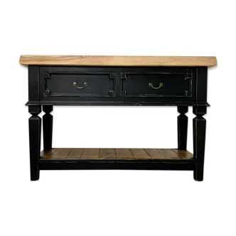 Century chopping block worktable butcher block kitchen island 20th