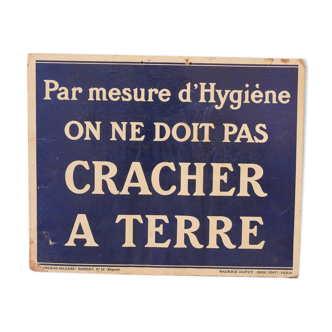 Vintage factory sign "Tableau - Maxime" Robert No.12