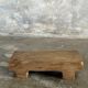 Small stool, accent stool in solid blond teak wabi-sabi L30 W8.5 H6.