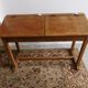Former double desk of school office in pine of the nineteenth century