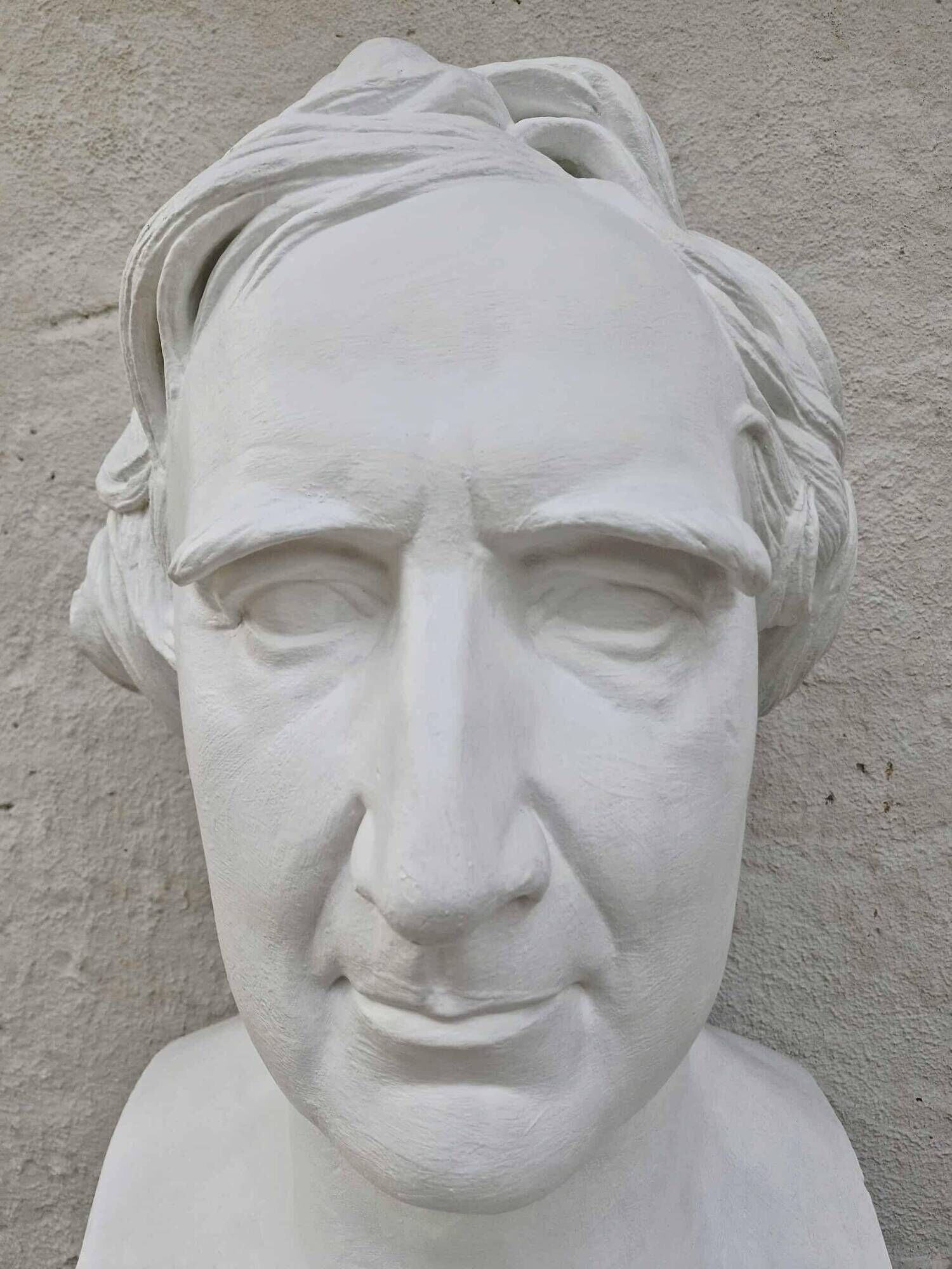 Plaster bust "F. ARAGO / 1839" made by P.J. DAVID (of Angers)