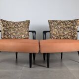 Pair of Esprit Modular Lounge Chairs by Brunati & Zerbaro, 1980s