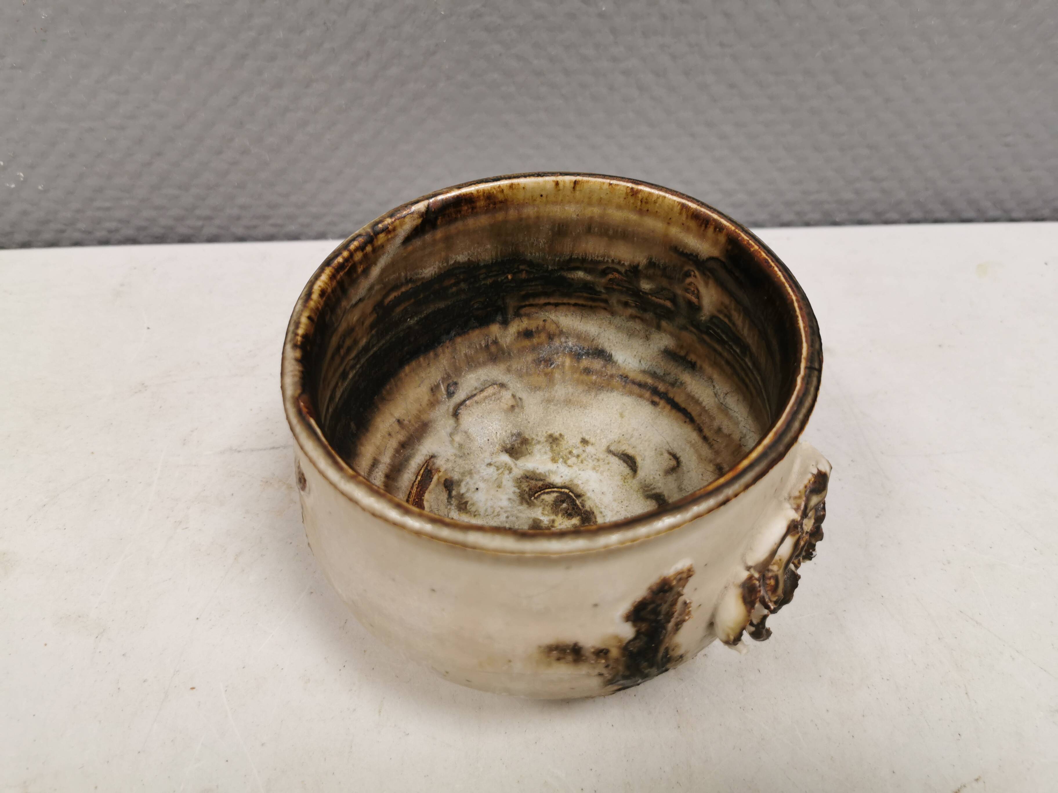Ceramic bowl by Christina Præstgaard (CP), Denmark, 1980s.