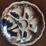 Set of 5 metal oyster plates