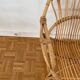 Armchair basket in vintage rattan 60's