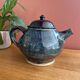 Enamelled stoneware teapot from Saint Amand en Puisaye