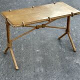 Table basse en corde design vintage années 60