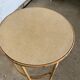 Round rattan coffee table dia 47cm 60s