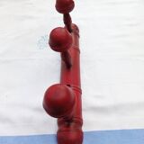 Weathered wood coat rack