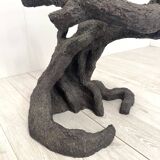 Bronze table in the shape of a tree, Italian production, 1970s