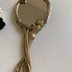 Art Nouveau brass mirror for women