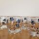 Set of 6 small hand-painted gilded glasses