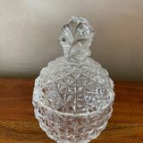 Crystal pineapple sugar bowl