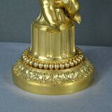 Pair of Gilt Bronze Candlesticks, Louis XVI Style – Mid 19th Century