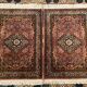 Pair of Persian Ghoum wool rugs 102x65cm