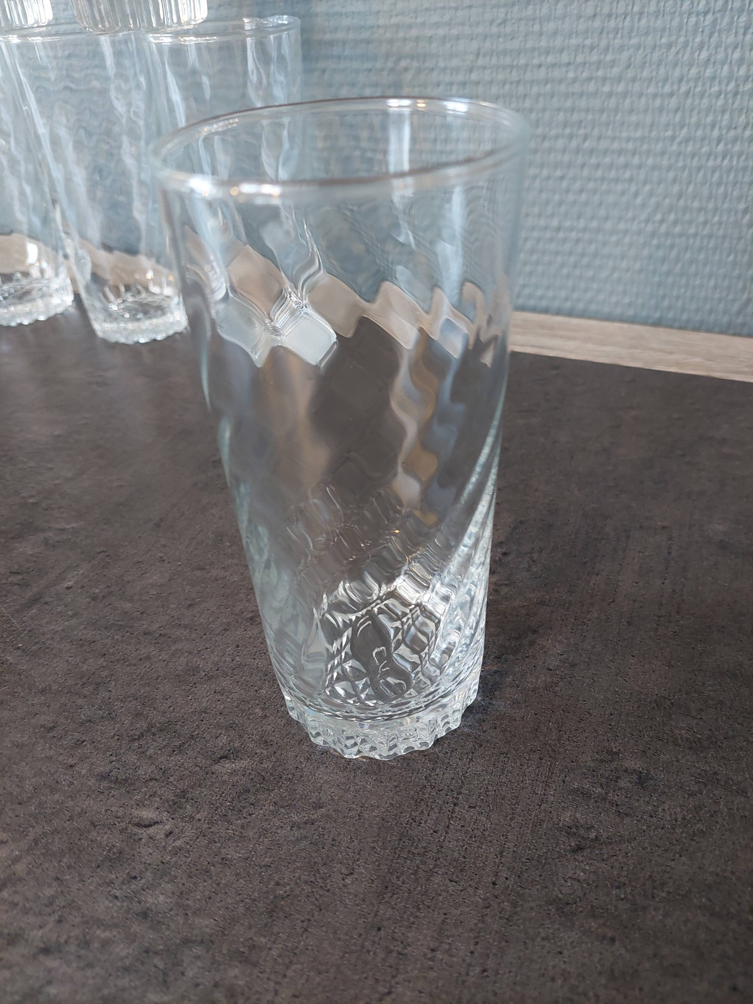 6 Vintage Shell glasses year 70