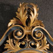 20th century Italian lacquered and gilded Louis XV style mirror