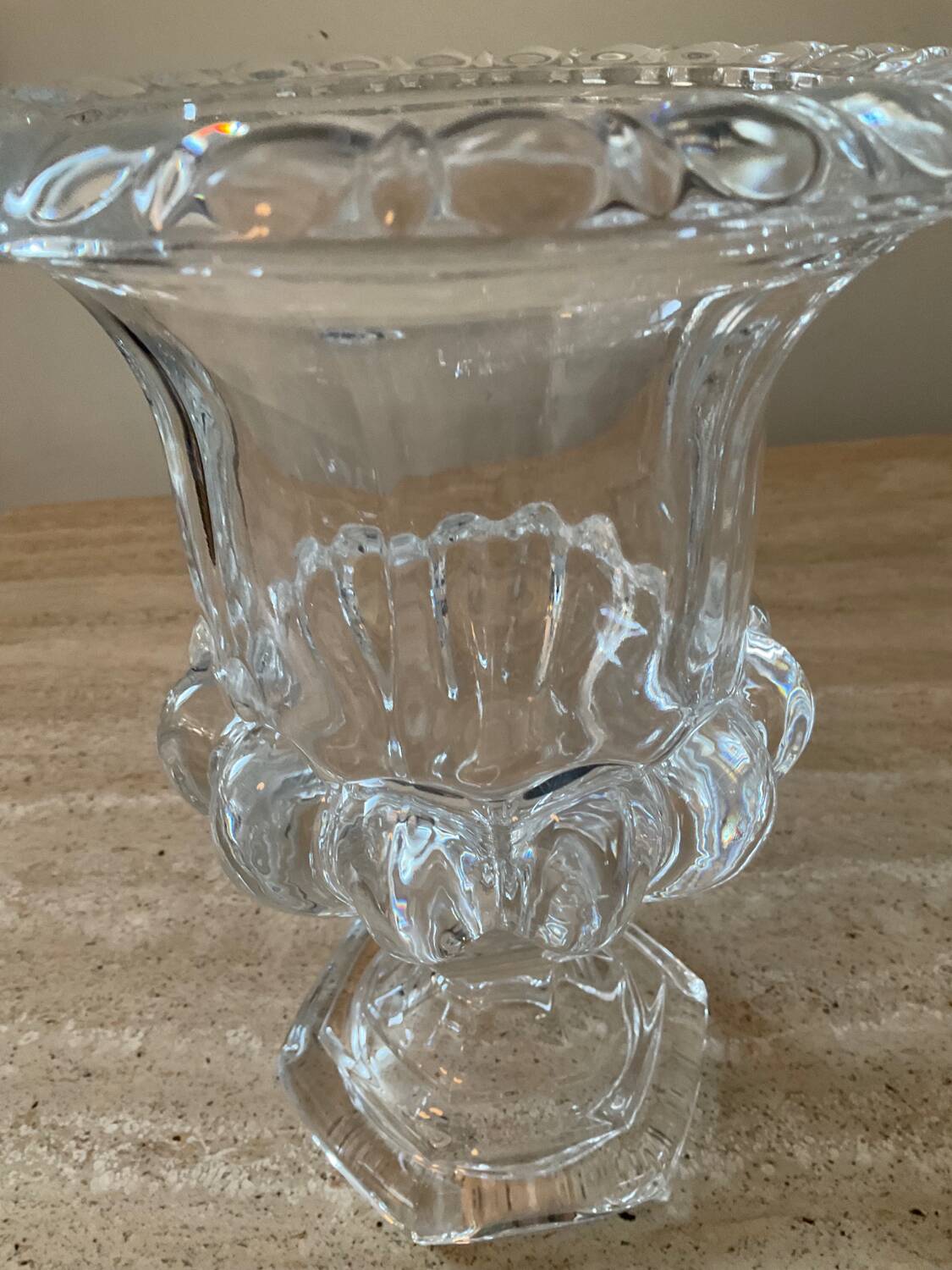 Paire de vase Médicis en cristal