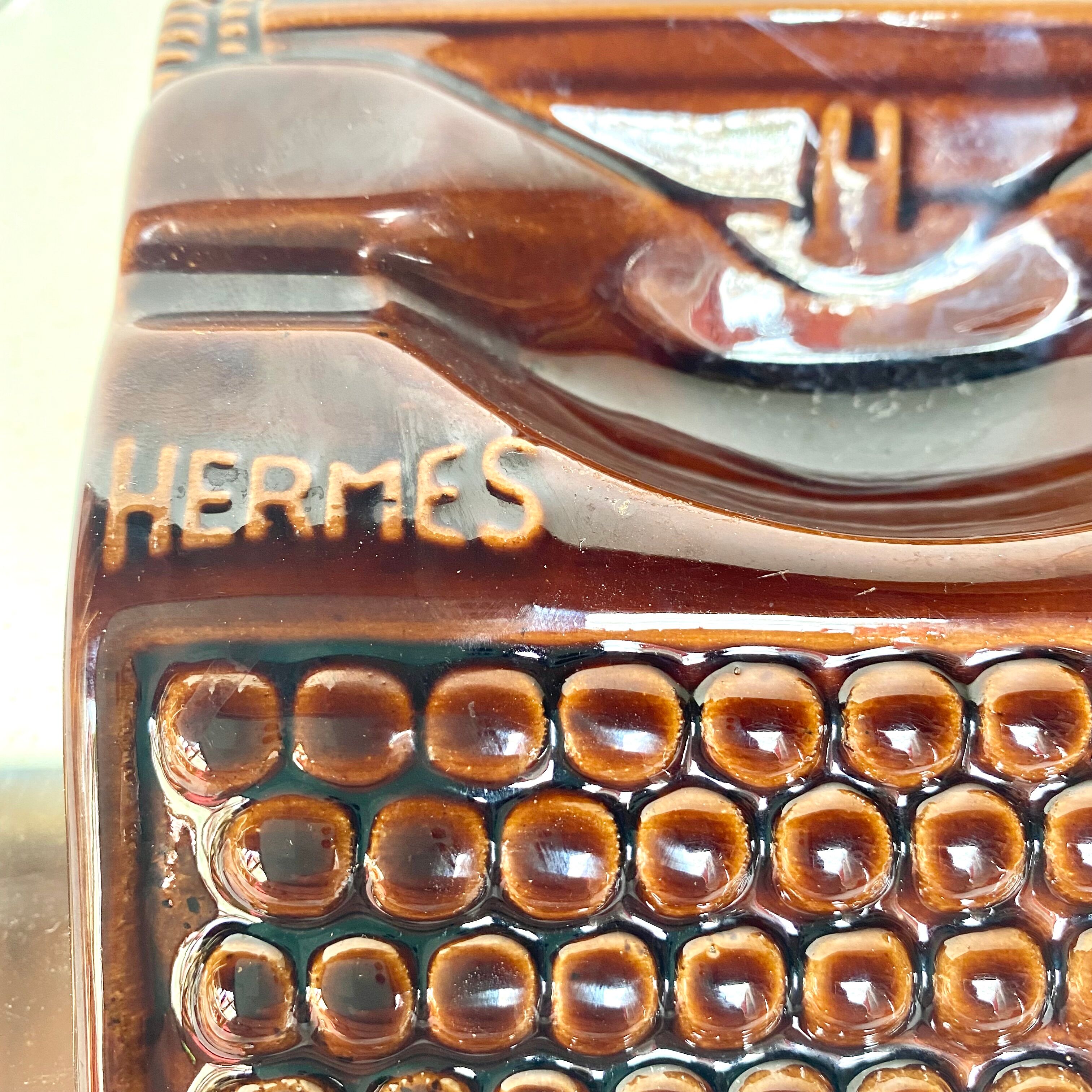 Hermès advertising ashtray