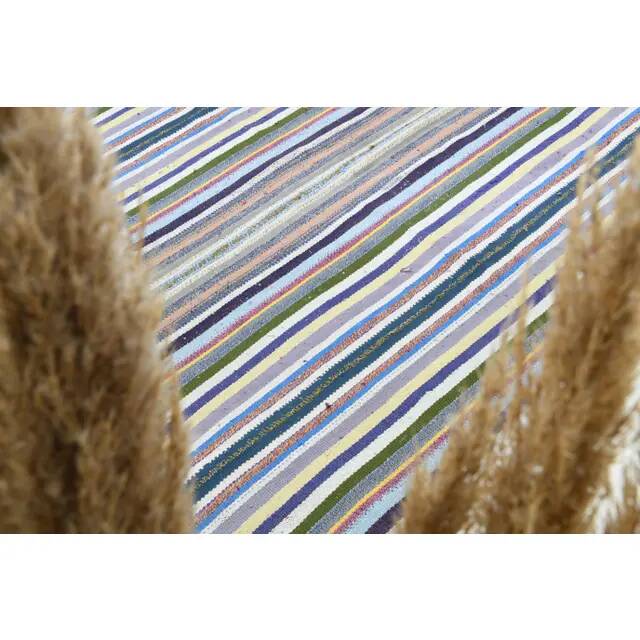 Vintage Turkish Oushak Handmade Wool Cotton Multi Lavender Area Rug 176x238