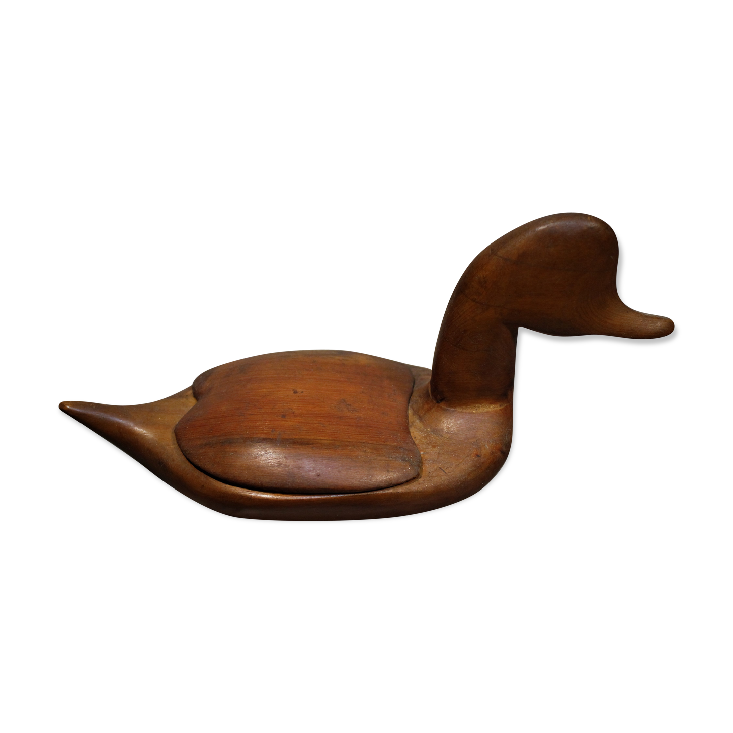 Empty pocket scandinavian "duck", teak, 60s