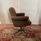 1970s swivel chair in tweed and chrome – 7 available