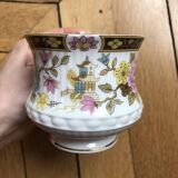 Tea set (6 cups and saucers, a large plate, a milk jug and a sugar jug)