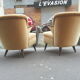 1/2 chairs cocktail Scandinavian vintage 50/60s restored