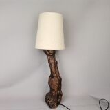 Portuguese handmade vine wood table lamp