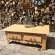 Solid oak coffee table