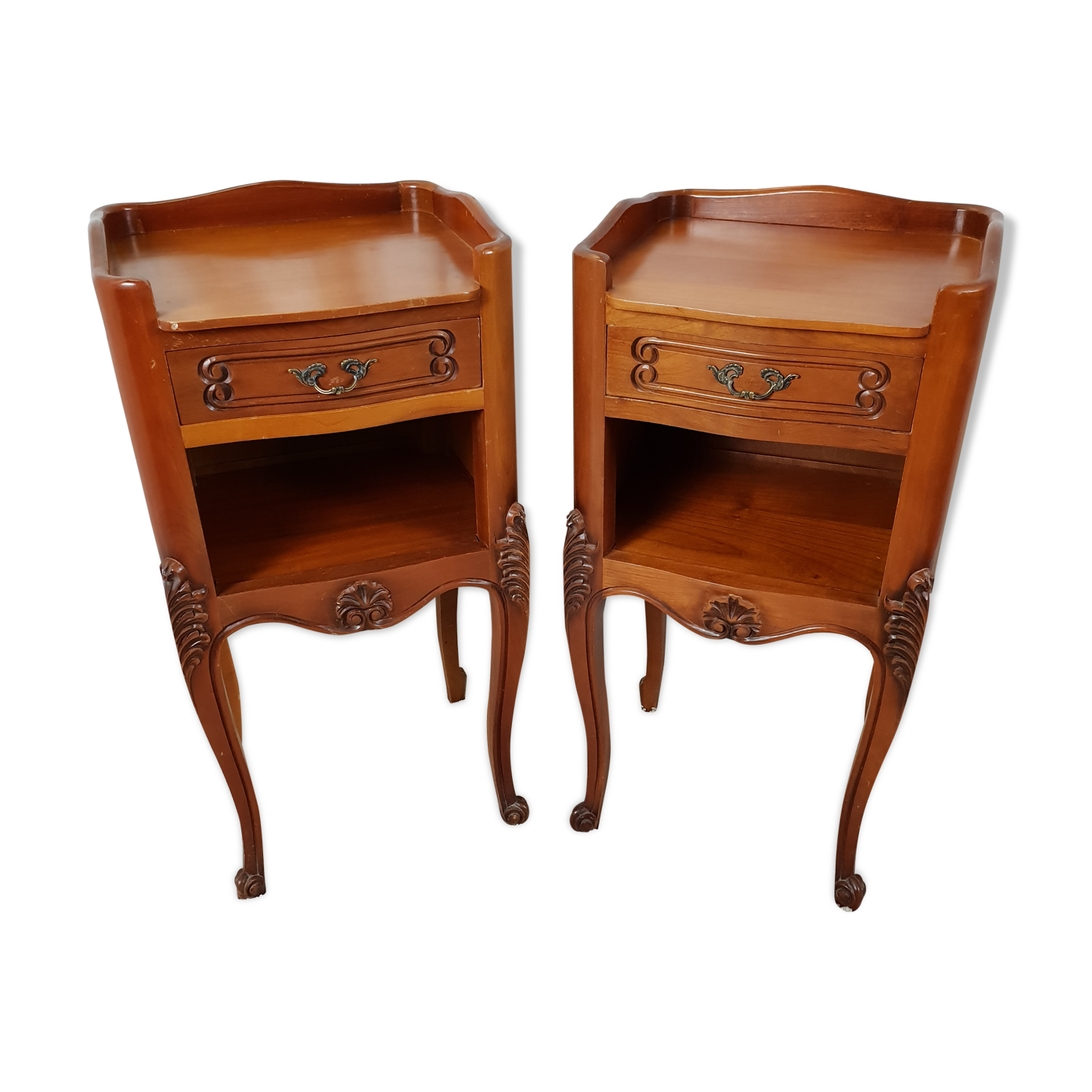 Pair of Louis XV style bedside tables