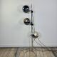 Lampadaire Vintage Space Age "Eyeball" 3 Globes Chromés 1970'S