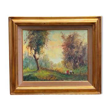 Painting "Forest landscape".