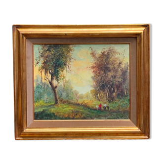 Tableau "Paysage forestier".