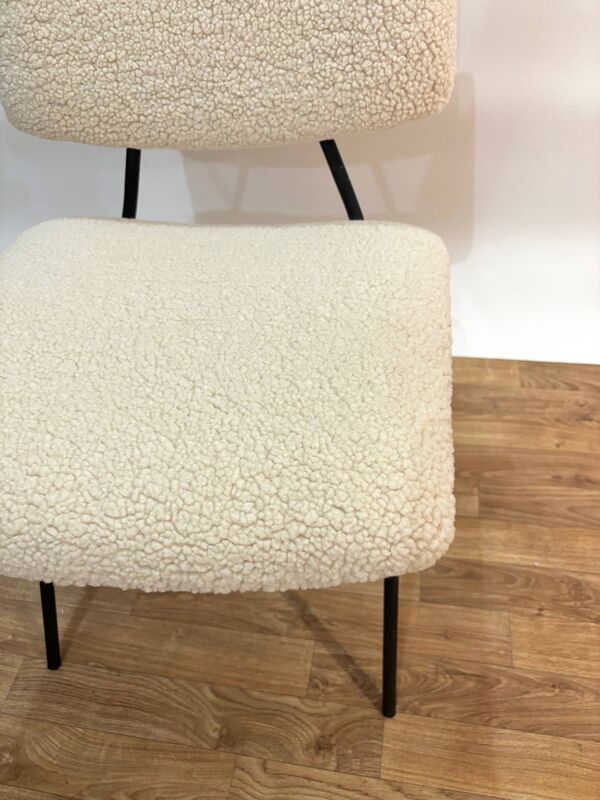 Chaise moderniste de Pierre Guariche pour les Huchers Minvielle retapissée