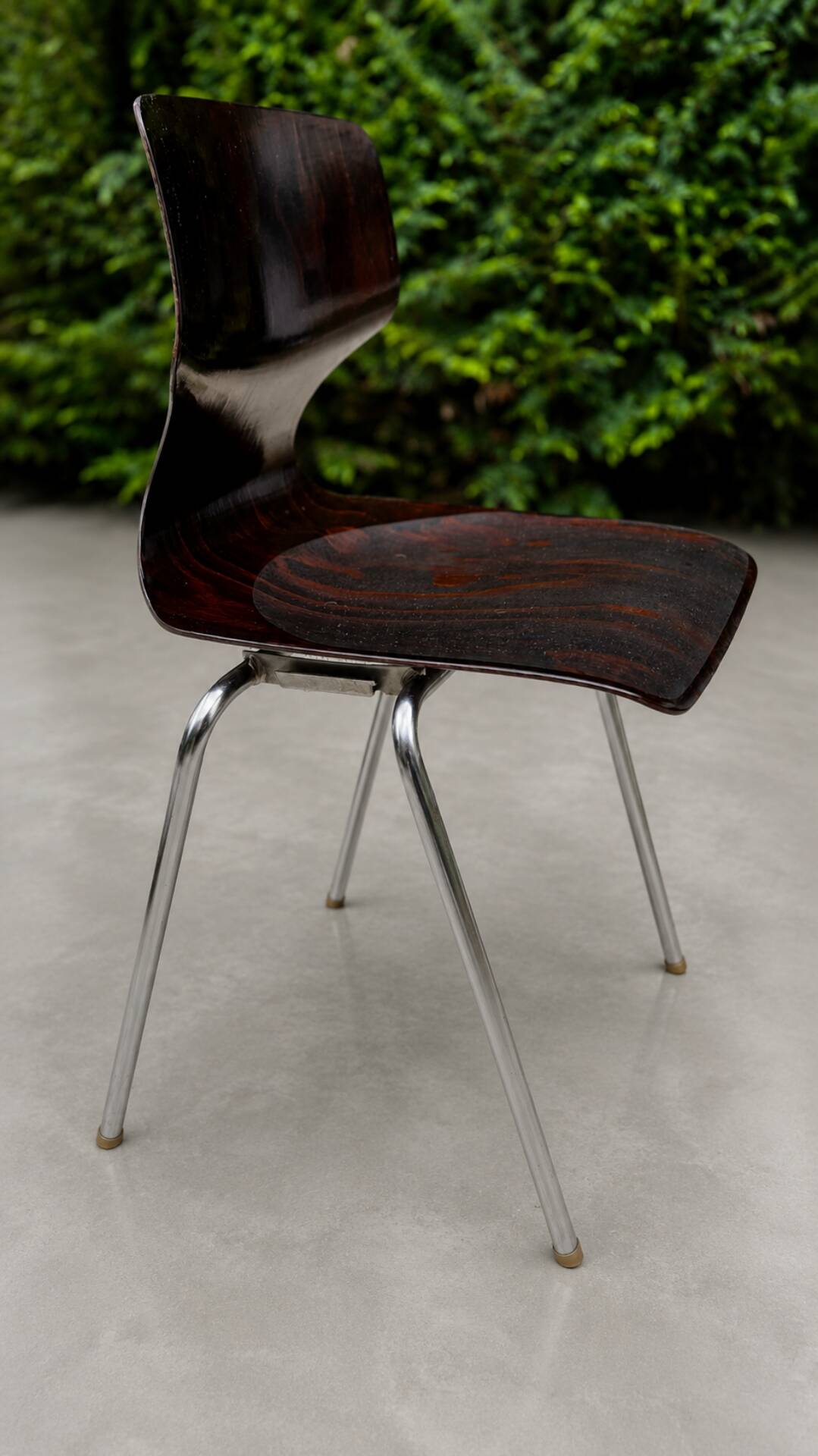 Lot of 12 Flötotto Pagwood design chairs from 1970.