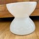 Anne Nilsson for Ikea white glass diabolo vase