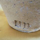 Old terracotta pot with glazed resin