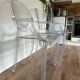 3 fauteuils style Kartell Louis Ghost transparents – Philippe Starck