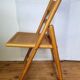 Chaise pliante cannée