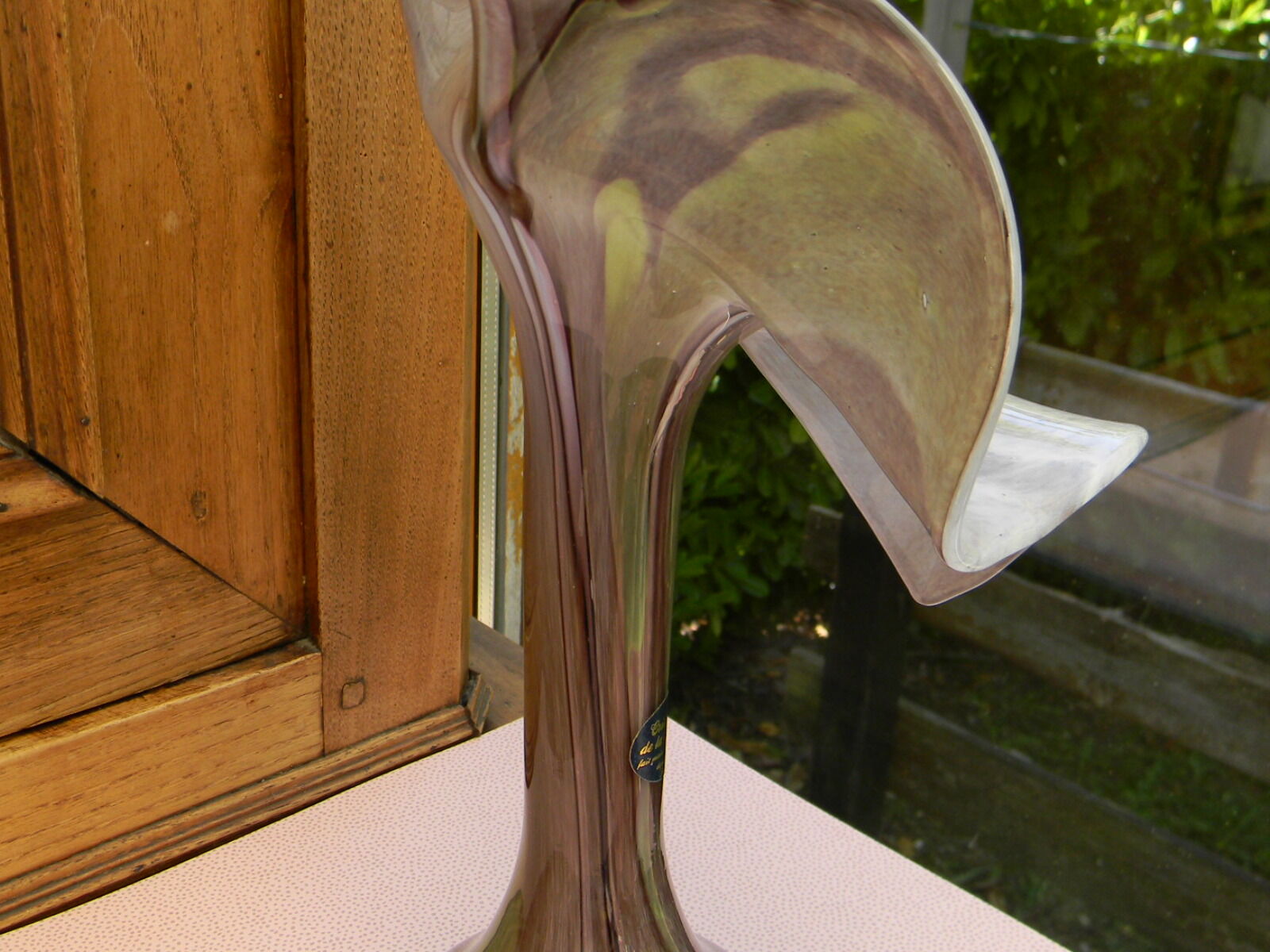 Vase corolle cristallerie de la rochere
