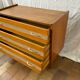 Commode vintage bois et cannage