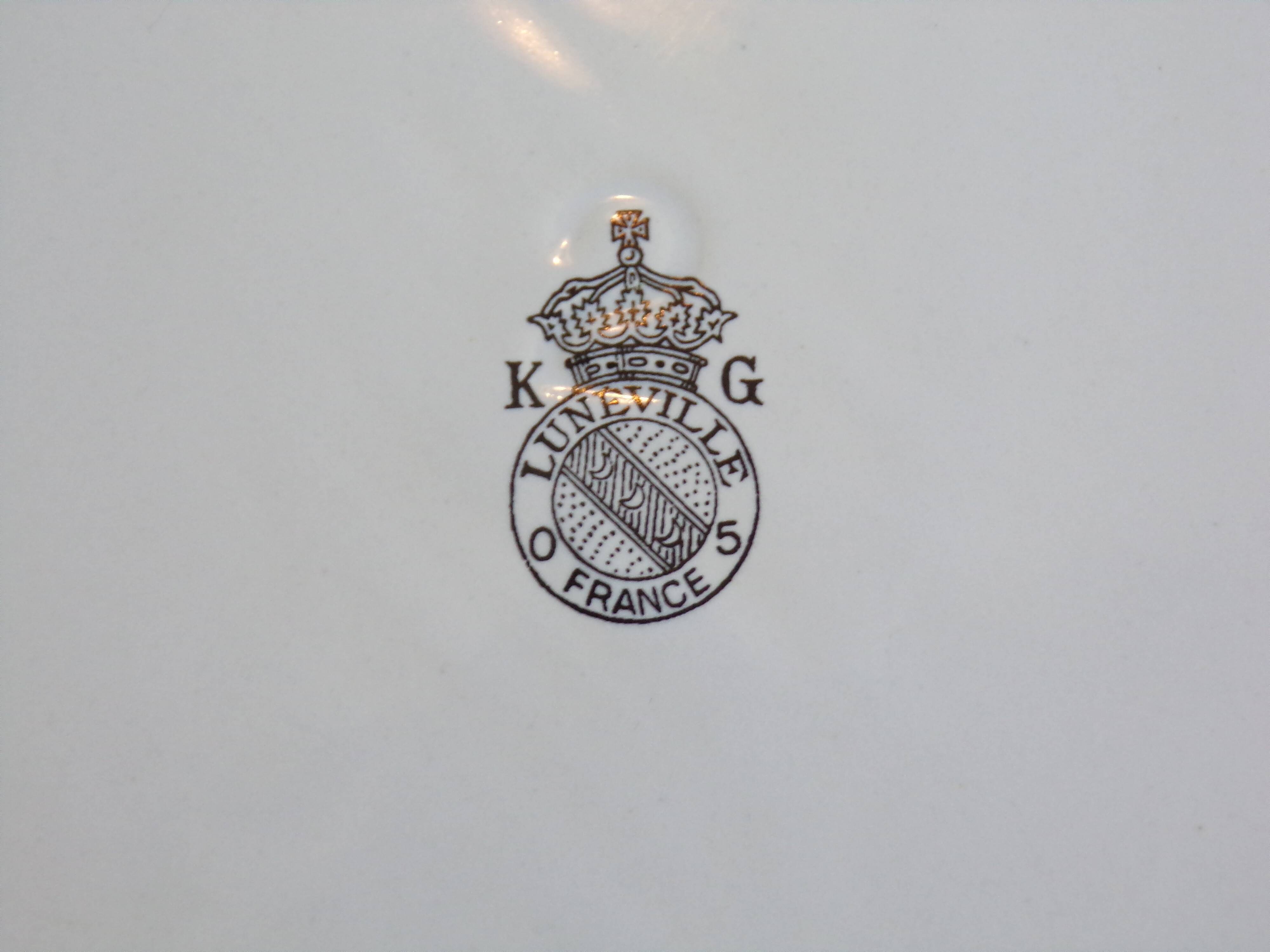 Ancien saladier Lunéville Kg Réverbère Ø29cm