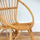 Children's shell armchair in rattan 1960s